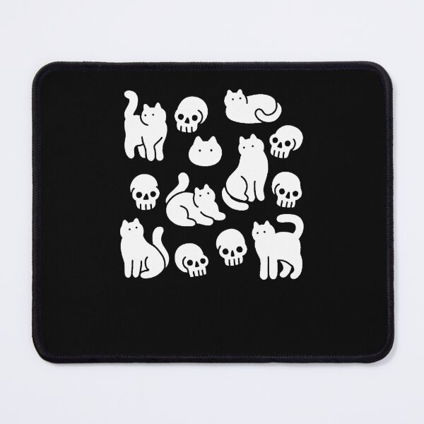 Artikelvorschau, Katzen und Totenköpfe Muster entworfen und verkauft von InkaBader.