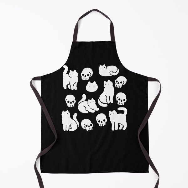 Aperçu de l'œuvre Motif de chats et de crânes créée et vendue par InkaBader.