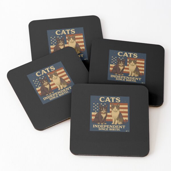 Item preview, Cats. Independent Since Birth.  Patriotic Cat designed and sold by InkaBader.