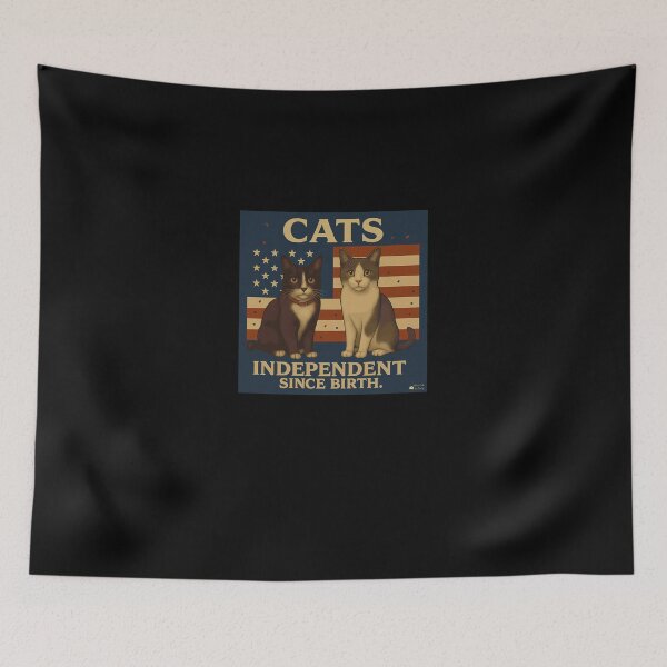 Item preview, Cats. Independent Since Birth.  Patriotic Cat designed and sold by InkaBader.