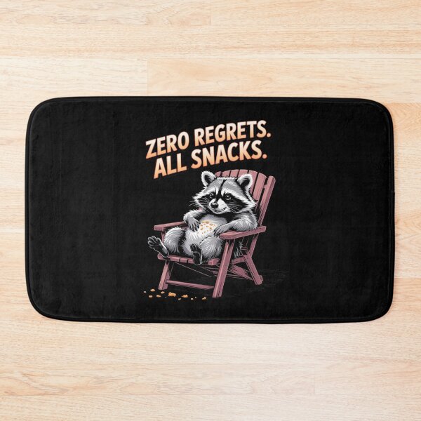 Item preview, Zero regrets all snacks - simply raccoon - Got raccoon - Funky raccoon - Do it with raccoons - Raccoon for all - Inspired by raccoon - Easy raccoon designed and sold by JansenGS.