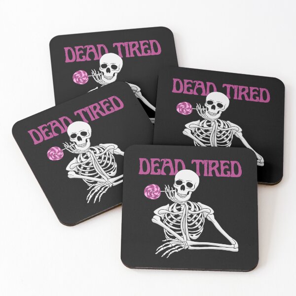 Item preview, Dead Tired - Funny Skeleton Halloween Design designed and sold by Praphad.