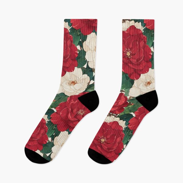 Item preview, Red and White Camellia designed and sold by CoolPixels.