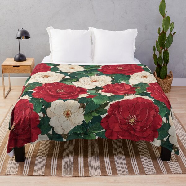 Item preview, Red and White Camellia designed and sold by CoolPixels.