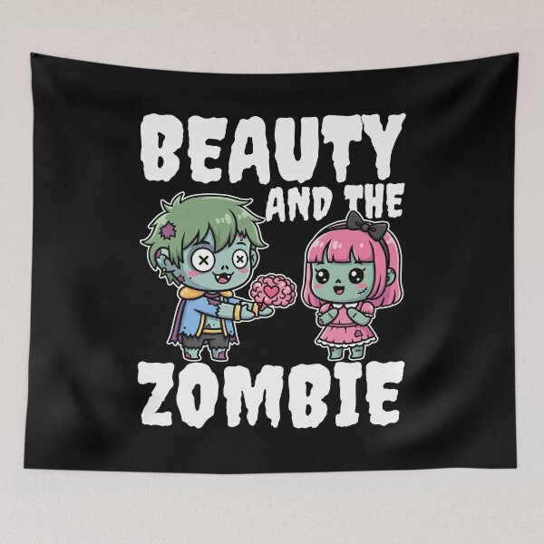 Item preview, BEAUTY AND THE ZOMBIE - ZOMBIE HALLOWEEN designed and sold by KEF Custom.