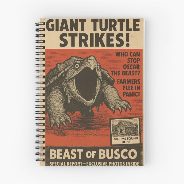 Item preview, Beast of Busco – Giant Turtle Cryptid Vintage Tabloid Design designed and sold by Folk Bestiary.