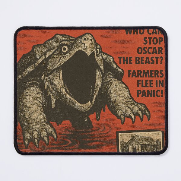 Item preview, Beast of Busco – Giant Turtle Cryptid Vintage Tabloid Design designed and sold by Folk Bestiary.
