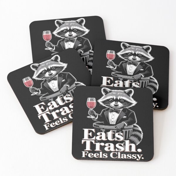 Item preview, Eats trash - simply raccoon - Adorable - Funky raccoon - Do it with raccoons - Raccoon for all - Inspired by raccoon - Easy raccoon designed and sold by JansenGS.