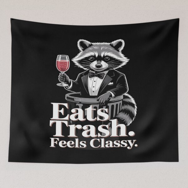 Item preview, Eats trash - simply raccoon - Adorable - Funky raccoon - Do it with raccoons - Raccoon for all - Inspired by raccoon - Easy raccoon designed and sold by JansenGS.