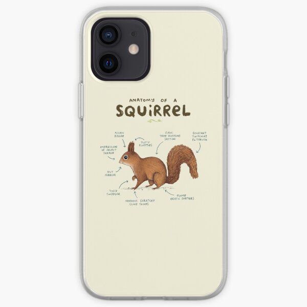 Anatomy of a Squirrel iPhone Soft Case