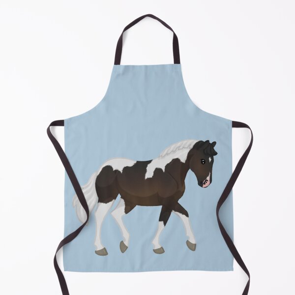 Item preview, Cute Cartoon Horse - Trotting Tobiano Illustration designed and sold by Art By Drina.
