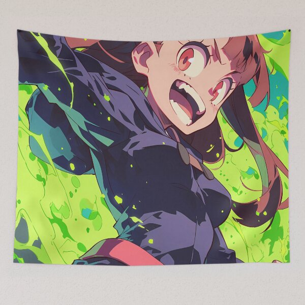 Item preview, Atsuko Akko Kagari Little Witch Academia Anime Energetic Magic Spell Action designed and sold by B5fivemerch.