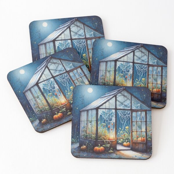 Item preview, Haunted Greenhouse – Pumpkins & Moonlight designed and sold by Ombrya.