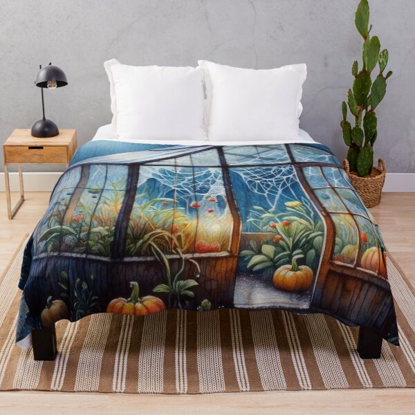 Item preview, Haunted Greenhouse – Pumpkins & Moonlight designed and sold by Ombrya.