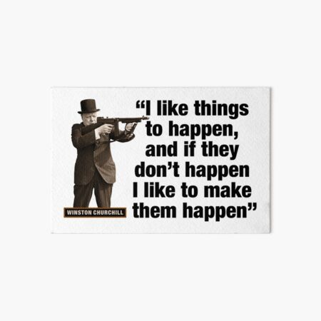 Winston Churchill quote War is mainly a catalogue of blunders Poster for  Sale by BigTime