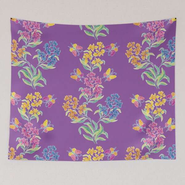 Item preview, Nyonya Batik Orchids Pattern designed and sold by YoungLWorkshop.
