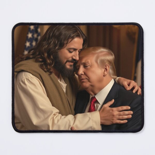 Item preview, Donald Trump Embraced By Jesus Christ designed and sold by mashelllatorra.