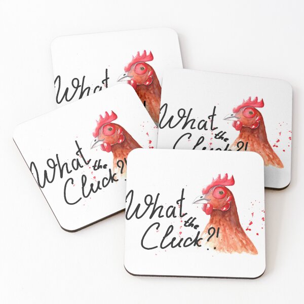 Item preview, What the Cluck?! Funny Chicken Design designed and sold by Kozhyna.