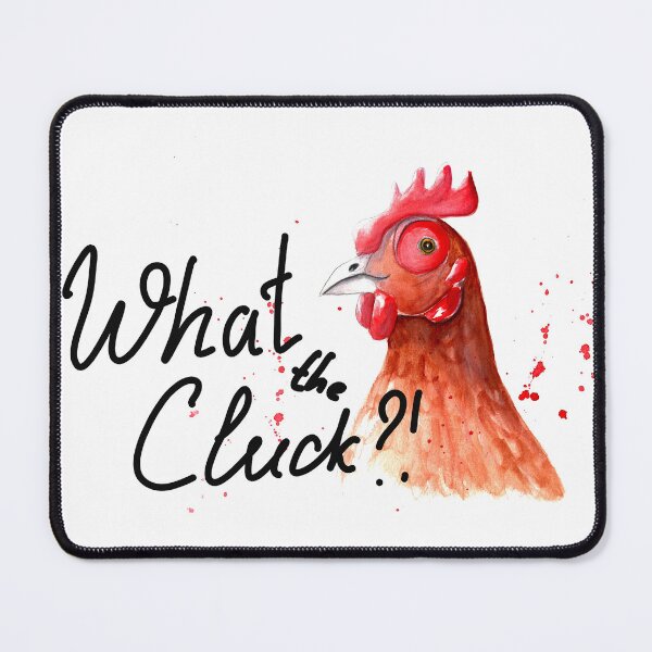 Item preview, What the Cluck?! Funny Chicken Design designed and sold by Kozhyna.