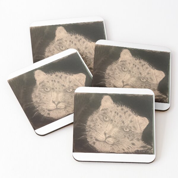 Item preview, Snow leopard head designed and sold by Jacinta hunt.