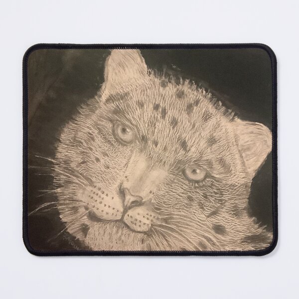 Item preview, Snow leopard head designed and sold by Jacinta hunt.