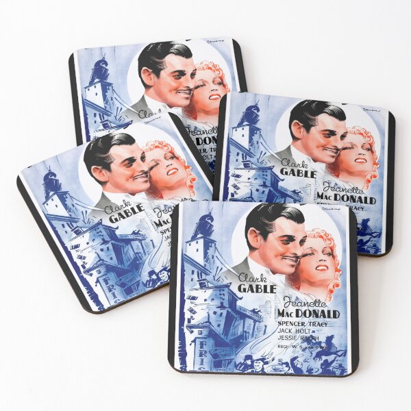 Item preview, Vintage San Francisco Movie Poster | Clark Gable & Jeanette MacDonald Art | 1936 Film | Art Deco Style | Classic Hollywood designed and sold by artofuniverse.