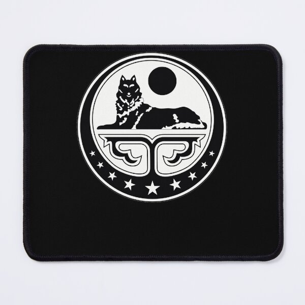 Item preview, Chechen Coat Of Arms Ichkeria Black And White Edition designed and sold by DanutaLindem.