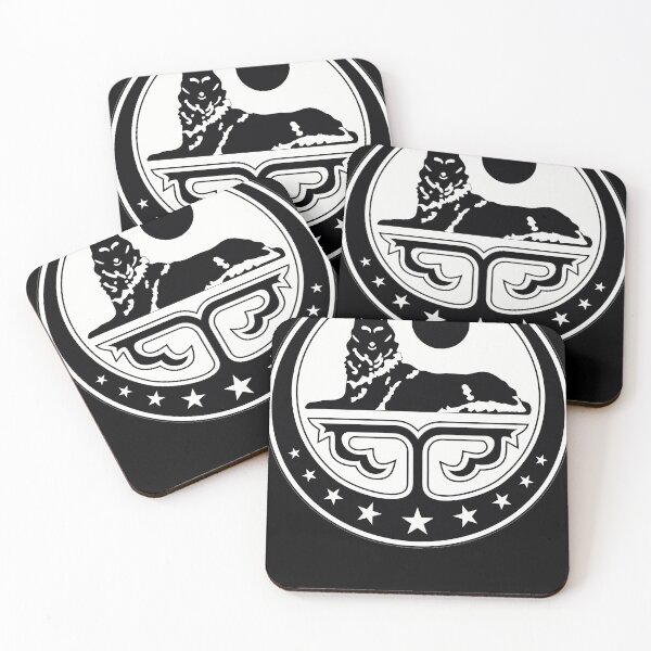 Item preview, Chechen Coat Of Arms   Ichkeria   Black And White Edition designed and sold by DanutaLindem.