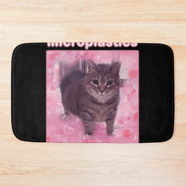 Item preview, Microplastics In Balls Funny Cat Meme designed and sold by mansoorgautam.
