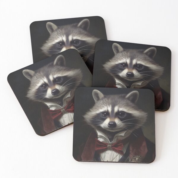 Item preview, Raccoon Dressed as a Vampire for Halloween – Cute Spooky Animal Art designed and sold by baggycatsworld.