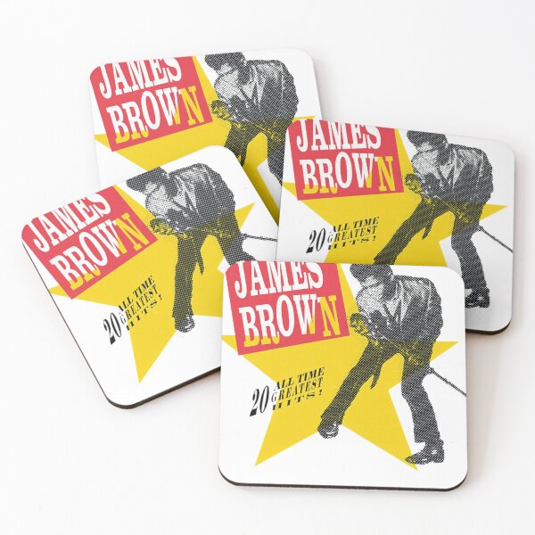 Item preview, James Brown 20 All Time Greatest Hits Retro Poster designed and sold by choluren.