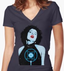 Blue Velvet - Isabella Women's Fitted V-Neck T-Shirt