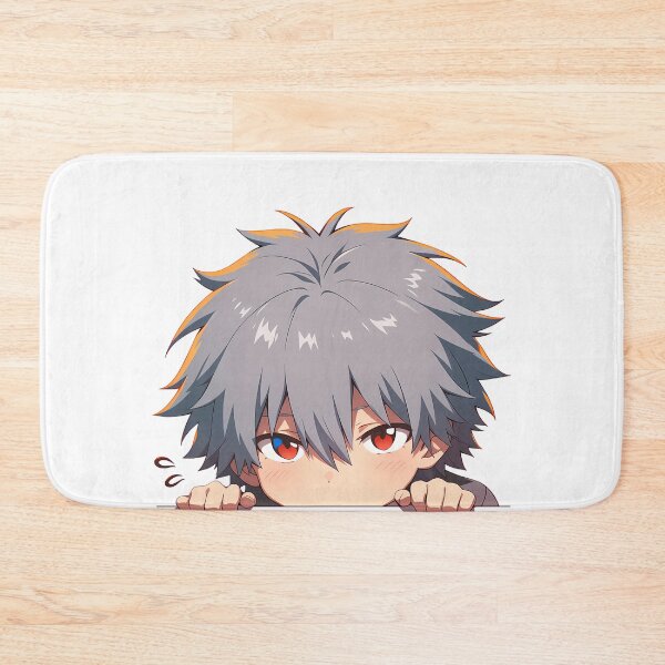 Item preview, Kaworu Nagisa Calm Neon Genesis Evangelion Anime Chibi Peek designed and sold by B5fivemerch.