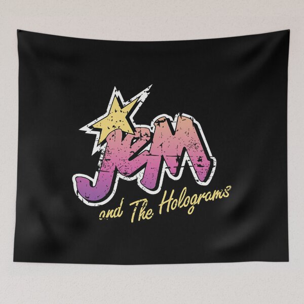 Item preview, Jem And The Holograms Band Cartoon Misfits Distressed 80S Party Mask designed and sold by MrsBobbStiede.