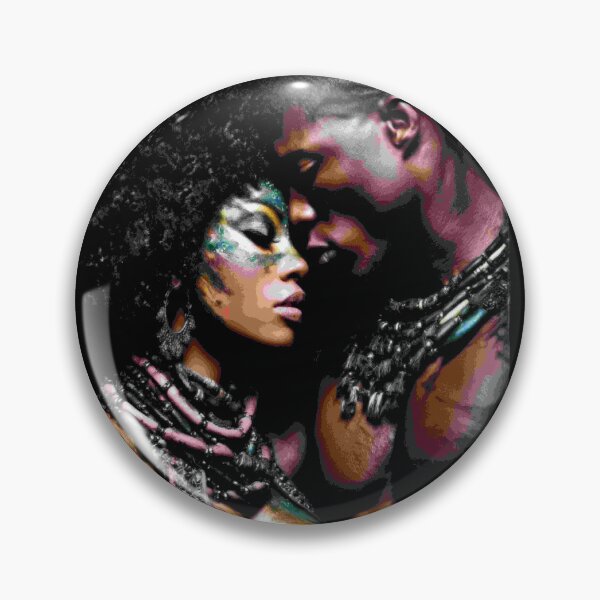 Item preview, Afro Nova black love art designed and sold by Blackcanvas444.
