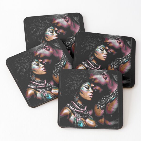 Item preview, Afro Nova black love art designed and sold by Blackcanvas444.