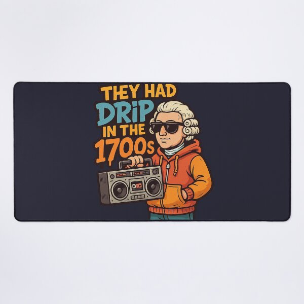 Item preview, They Had Drip in the 1700s – Funny History Meme Design designed and sold by Bratak.