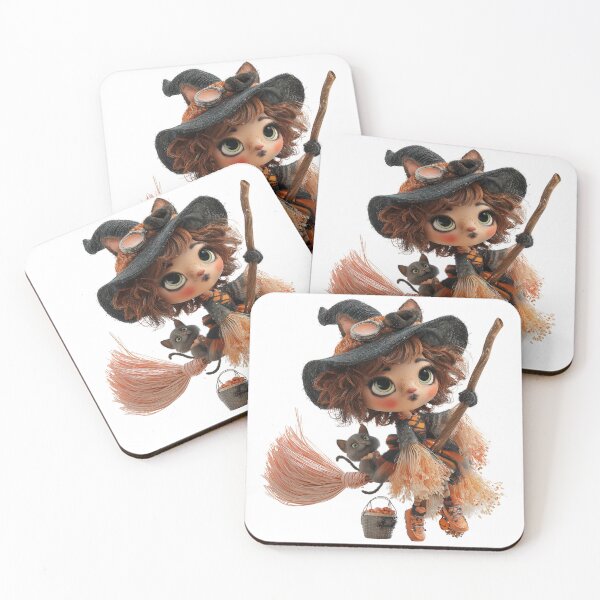 Item preview, Hekate Chibi – Cute Witch Goddess Halloween Illustration designed and sold by GoldenChiArt.
