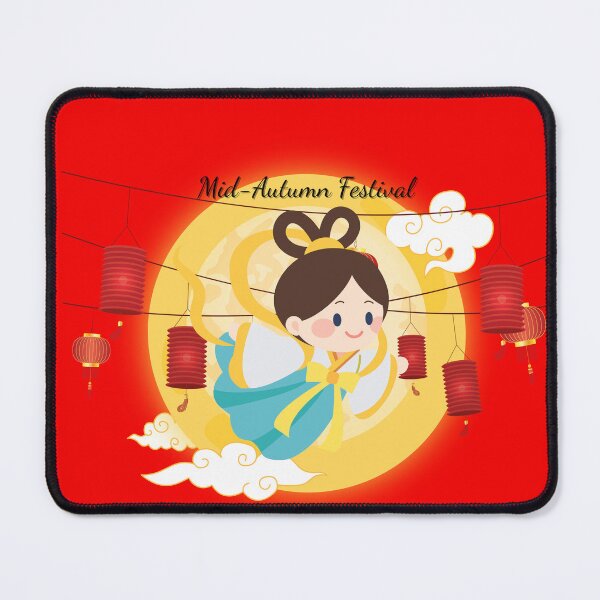 Item preview, Mid-Autumn Festival Girl with Lanterns | Cute Asian Art designed and sold by Vyling.