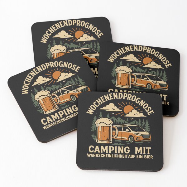 Item preview, Weekend Forecast Camping With Beer Nature Camper designed and sold by LuminOrb.