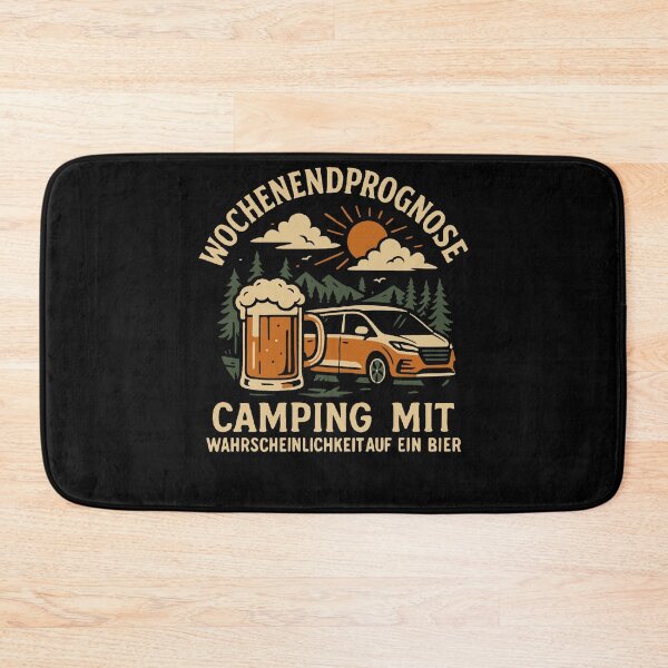 Item preview, Weekend Forecast Camping With Beer Nature Camper designed and sold by LuminOrb.