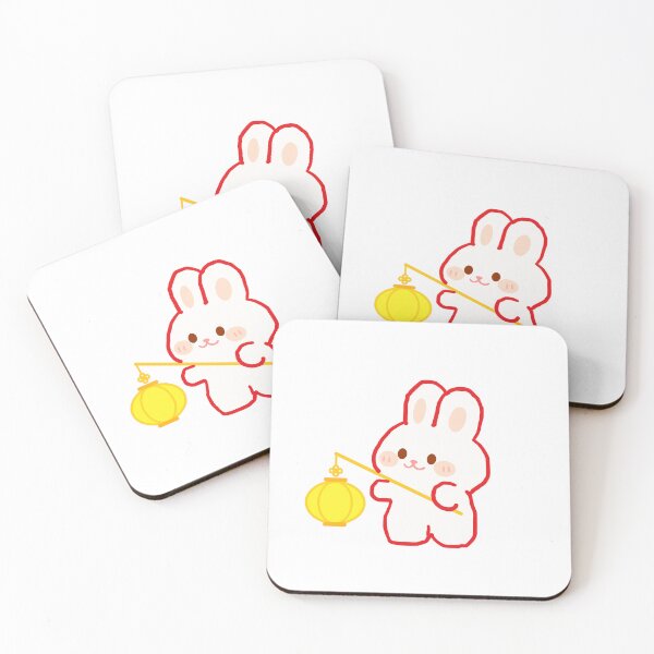 Item preview, Cute Bunny with Lantern | Mid-Autumn Festival Art designed and sold by Vyling.