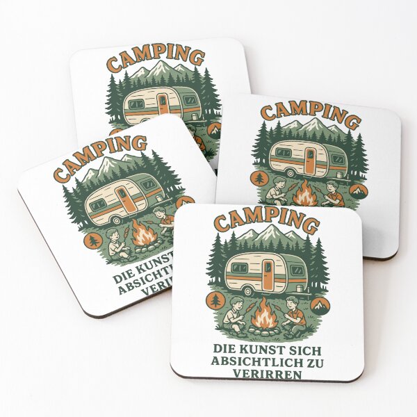Artikelvorschau, Camper Humor lustiges Camping Design Retro Stil entworfen und verkauft von LuminOrb.