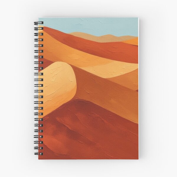 Aperçu de l'œuvre Paysage de dunes du désert à la gouache créée et vendue par yellowwpaint.