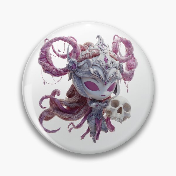 Item preview, Hekate Chibi – Cute Halloween Witch Goddess with Skull and Magic Power designed and sold by GoldenChiArt.