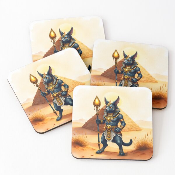 Item preview, Cartoon Anubis – Egyptian God of the Afterlife designed and sold by nicky2342.