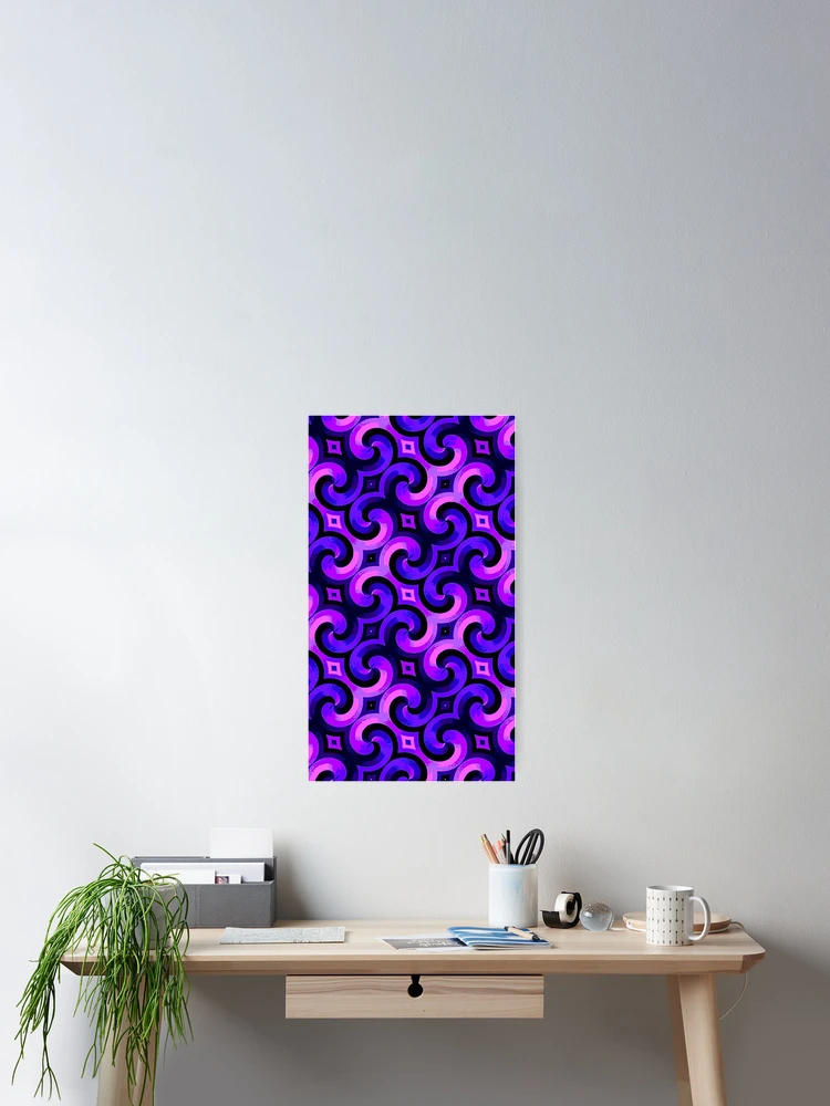 Thumbnail 2 of 3, Poster, Violet Pattern designed and sold by ViaARTfactory.