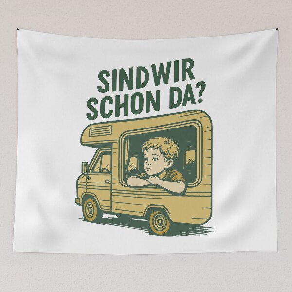 Item preview, Are We There Yet? funny camping RV designed and sold by LuminOrb.