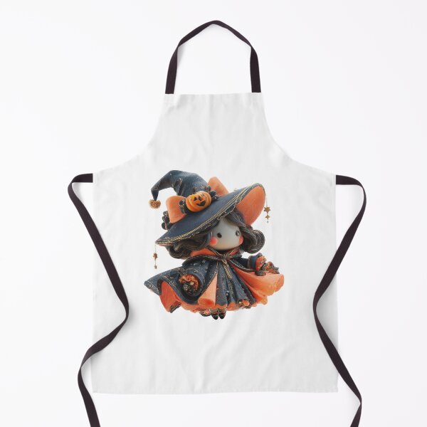 Item preview, Hekate Chibi – Cute Halloween Witch Goddess with Pumpkin Hat designed and sold by GoldenChiArt.