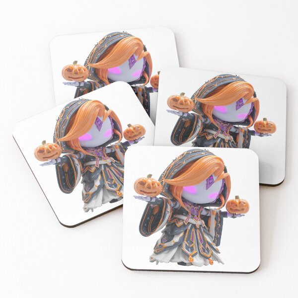 Item preview, Hekate Chibi – Cute Halloween Witch Goddess with Pumpkins designed and sold by GoldenChiArt.